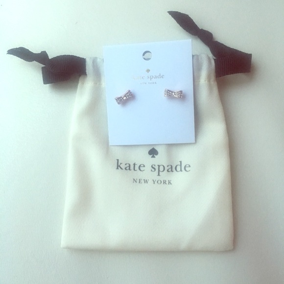 🆕 KATE SPADE TINY BOW EARRINGS🆕 - Picture 2 of 6